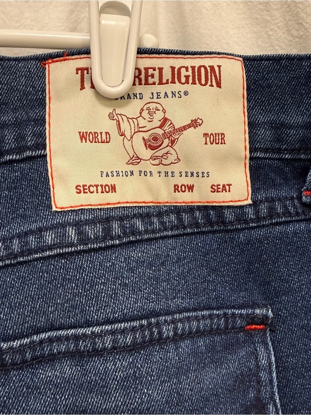 NWT True Religion Ricky SN Flap Straight Medium Rustic Barn Wash Mens 36x34 Jean
